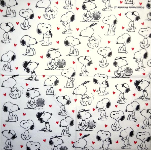 BF-079 Bekannte Figuren - 3-lagig (weiß) - Braun - Peanuts - Snoopy